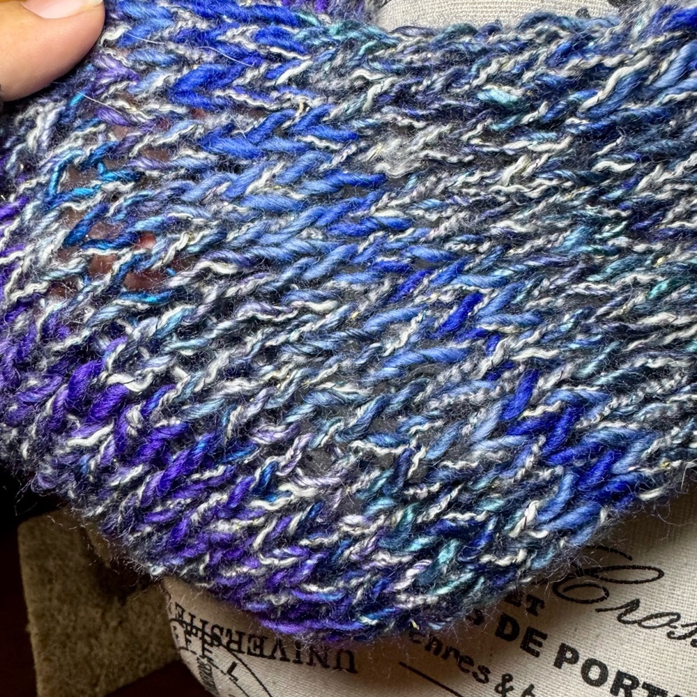 Hand Crafted Multicolor Knit Cowl - Picture 11 of 13